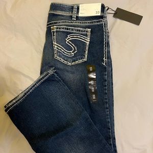 Silver Suki Mid-Rise Curvy Boot Cut Jeans 33/32